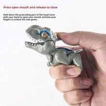 最新熱賣品咬手指恐龍玩具，多關節柔軟暴龍手指咬合動作，惡作劇玩具，鑰匙圈