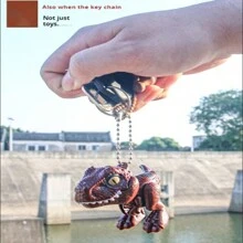 最新熱賣品咬手指恐龍玩具，多關節柔軟暴龍手指咬合動作，惡作劇玩具，鑰匙圈