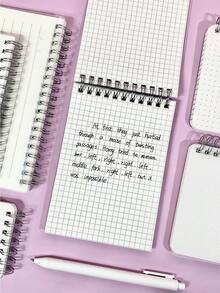 80 Sheets/Notebook B5 High School Students' Simple Coil Notebook Portable English Learning Notebook - Multicolor - View 11