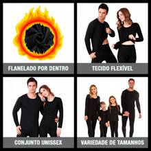 Men Thermal Underwear Sets - Black - View 7