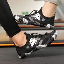 中性沙灘水鞋，防滑和防切游泳鞋，情侶浮潛鞋，快乾沙灘襪 - 黑色 - 查看 5