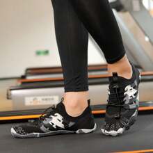 中性沙灘水鞋，防滑和防切游泳鞋，情侶浮潛鞋，快乾沙灘襪 - 黑色 - 查看 3