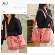 Tote Bag For Women Canvas Tote Bags Handbags For Women Crossbody Bag With Multiple PocketsLarge-Capacity Multi-Pocket Casual Crossbody Bag,School Bag,Large Capacity,Portable,For Teen Girls Women College Students,White-Collar Workers,Perfect For Work,Back To School,Middle School,High