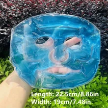 2 件清凉冰眼罩（1 小号和 1 大号），冰晶眼罩，适合睡眠和遮光，清凉热/冷凝胶眼罩，缓解眼部疲劳，多功能冰眼罩，适合午睡、旅行等，适合夏季和户外、运动、旅行、厨房、卧室、学校、办公室，也适合女性、男性、儿童、成人夏季清凉、海滩、旅行