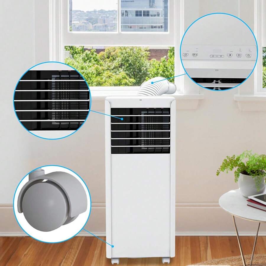 8000 BTU Portable Air Conditioner - 4-In-1 AC Unit With Sleep Mode, Fan ...
