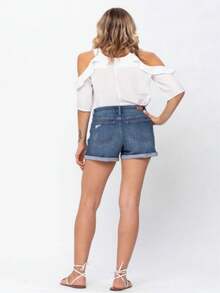 Judy Blue Star Boom Short - Màu xanh lam - Xem 3