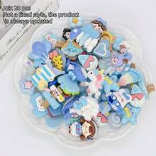 20pcs Mixed-Style Transparent Cartoon Animal Shaped DIY Jewelry Accessories, Stationery, Phone Case, Keychain, Cup, Hole Shoes, Fridge Sticker, Decorative Patch, Sticker Material, With Free Double-Sided Tape - Multicolor - View 22