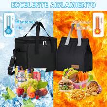 Loncheras para Mujer y Hombre 2 PCS Lonchera Aislada Reutilizable para Adulto Bolsa de Almuerzo de Gran Capacidad con Correa para el Hombro, para el Trabajo de Picnic Oficina Escuela