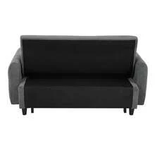 57.48" Pull-Out Sofa Bed Convertible Couch 2 Seat Loveseat Sofa Modern Sleeper Sofa With Two Throw Pillows And USB Ports For Living Room - 深灰色 - 查看 10