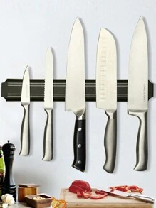 1 giá để dao từ tính gắn tường 33cm/38cm, kệ để đồ dùng nhà bếp tiết kiệm không gian, phụ kiện nhà bếp giảm giá - màu đen - Xem 2