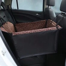 Cubierta impermeable para asiento de coche de perro, cojín acolchado para mascotas de doble capa y grosor, plegable y almacenable para jaula de coche