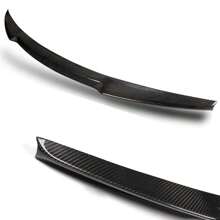 For 2014 - 2020 Audi A3 / A3 Quattro / S3 / RS3 Sedan V-Type Real Carbon Fiber Rear Trunk Spoiler (Don't Not Fit Convertible Or Wagon Models)