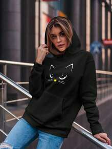 Women Sweatshirts - 黑色 - 查看 2