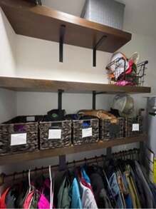 L-Shaped Bracket 20cm Industrial Style Shelf Support In Semi-Gloss Black 2 Pieces - màu đen - Xem 4