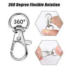 40个/套旋转扣环挂绳钩带钥匙扣，适用于钥匙链、珠宝DIY工艺品 - 40PCS/SET - 查看 8