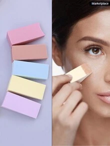 50个装化妆海绵粉扑，化妆海绵，散粉扑，干湿两用化妆海绵 - 彩色 - 查看 3