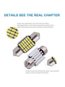 Lâmpada Led Cob Torpedo Led Cree Canbus Canceller Teto Placa - 31mm - Visão 4