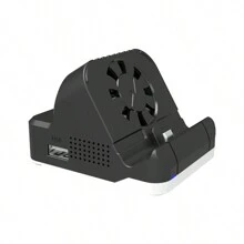 HONSON Switch/Switch Oled Portable HDTV, With Cooling Fan, Fast Charge, Mini Screen Projection Charger Docking Station - Black - View 10