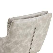 Modern PU Easy Cleaning Office/Home Chairs Set Of 2 Armrest & Backrest Comfortable Chairs Upholstered Chair With Black Metal Legs For Office Dining Room Kitchen Bedroom And Living Room