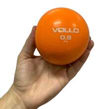 Tonning Ball de Peso 0,5kg Pilates Fisioterapia VP1060 Vollo Sports Laranja - Laranja - Visão 4
