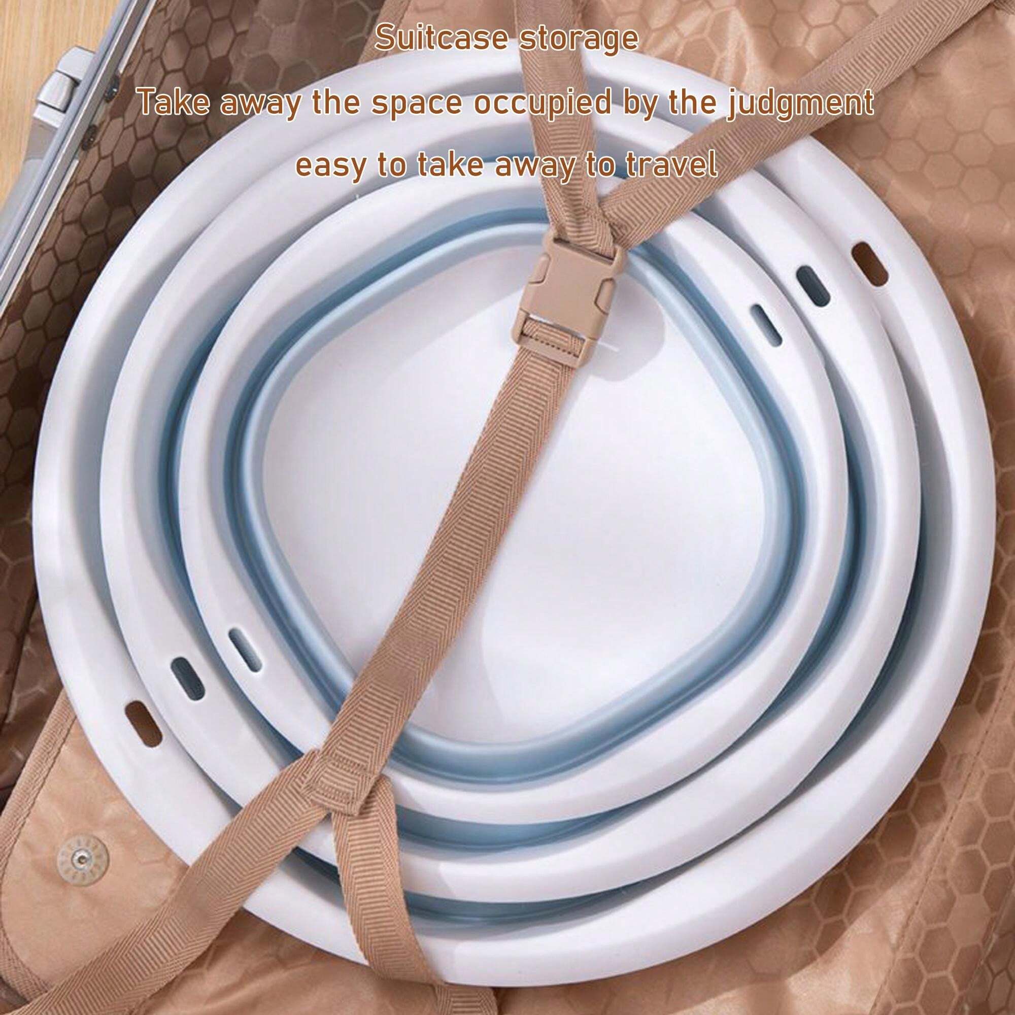 1pc Portable Foldable Pet Bathtub, Silicone Pet Bath Tub, Cat And Dog