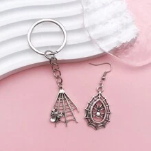 10/13入組蜘蛛吊墜混合款式萬聖節蜘蛛網銀古董吊墜，適用於製作手鍊項鍊 - 均碼 - 查看 3