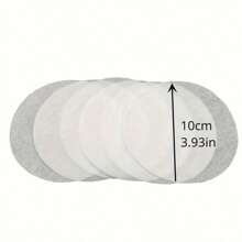 50/100pcs White Paper, Hamburger Paper, Round Food Mat Paper, Oil-Absorbing And Oil-Proof Paper, Non-Stick Food Paper, Healthy Baking Paper - White - View 6