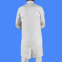 Men Trench Coats - 白色 - 查看 3