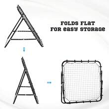 HOMCOM Rebounder Net Practise Kickback Target Goal Play Teens Adults Softball Training Aid - Black - View 5