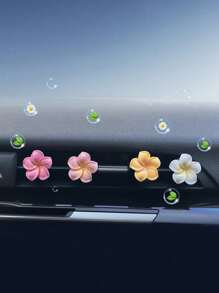 1pc/2pcs/4pcs Home Indoor Deodorizing Aromatherapy Solid Air Freshener, Creative Aromatherapy Ornament For Bathroom, Toilet, Car Air Outlet With Solid Fragrance Flower & Heart Decorated With Rhinestones Aromatherapy Valentine Day Valentines Supplies