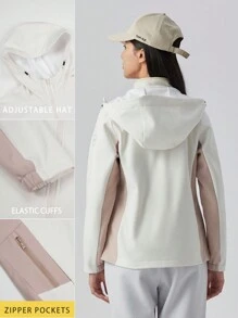 TECTOP Women Waterproof Jacket Hooded With Fleece Warm Coat Mountain Raincoat Windbreaker