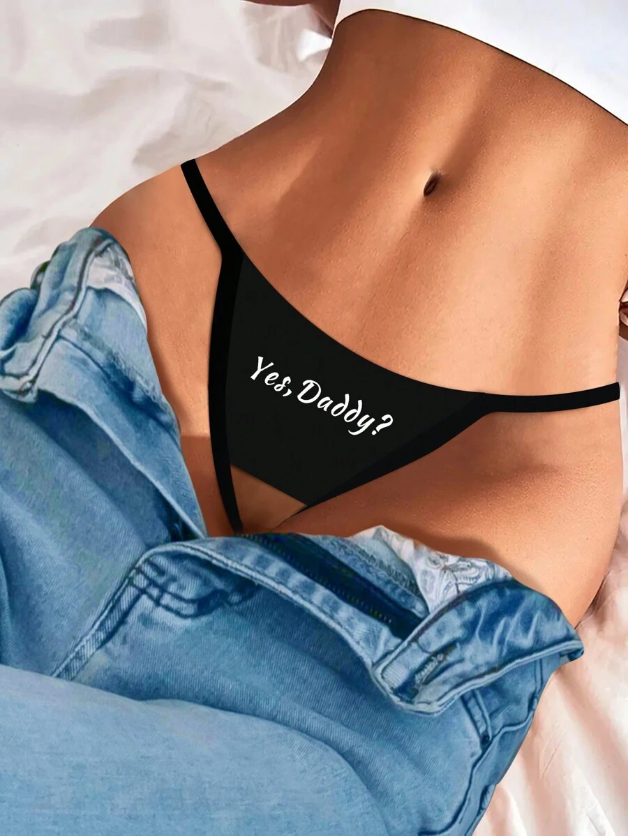 Dames Zwarte Sexy Ademende Naadloze Bloemenprint G-String Slipjes