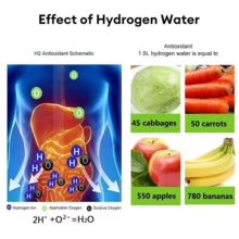 Hydrogen Rich Alkaline Water Ionizer Generator Bottle Cup Portable Mug 420ml USB - Blue - View 4