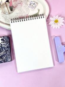 80 Sheets/Notebook B5 High School Students' Simple Coil Notebook Portable English Learning Notebook - Multicolor - View 13