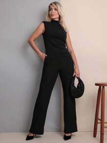 Women Two-Piece Outfits - 黑色 - 查看 2