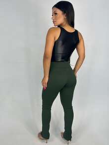 Women Pants - xanh quân đội - Xem 4