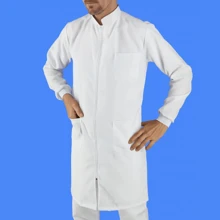 Men Trench Coats - 白色 - 查看 2