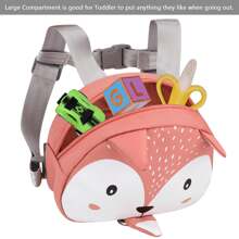 Bebamour Animal Toddler Backpack With Reins Mini Bag With Safety Leash For Children Portable Backpack Rucksack With Safety Harness For Boys And Girls, Orange - Burnt Orange - View 4