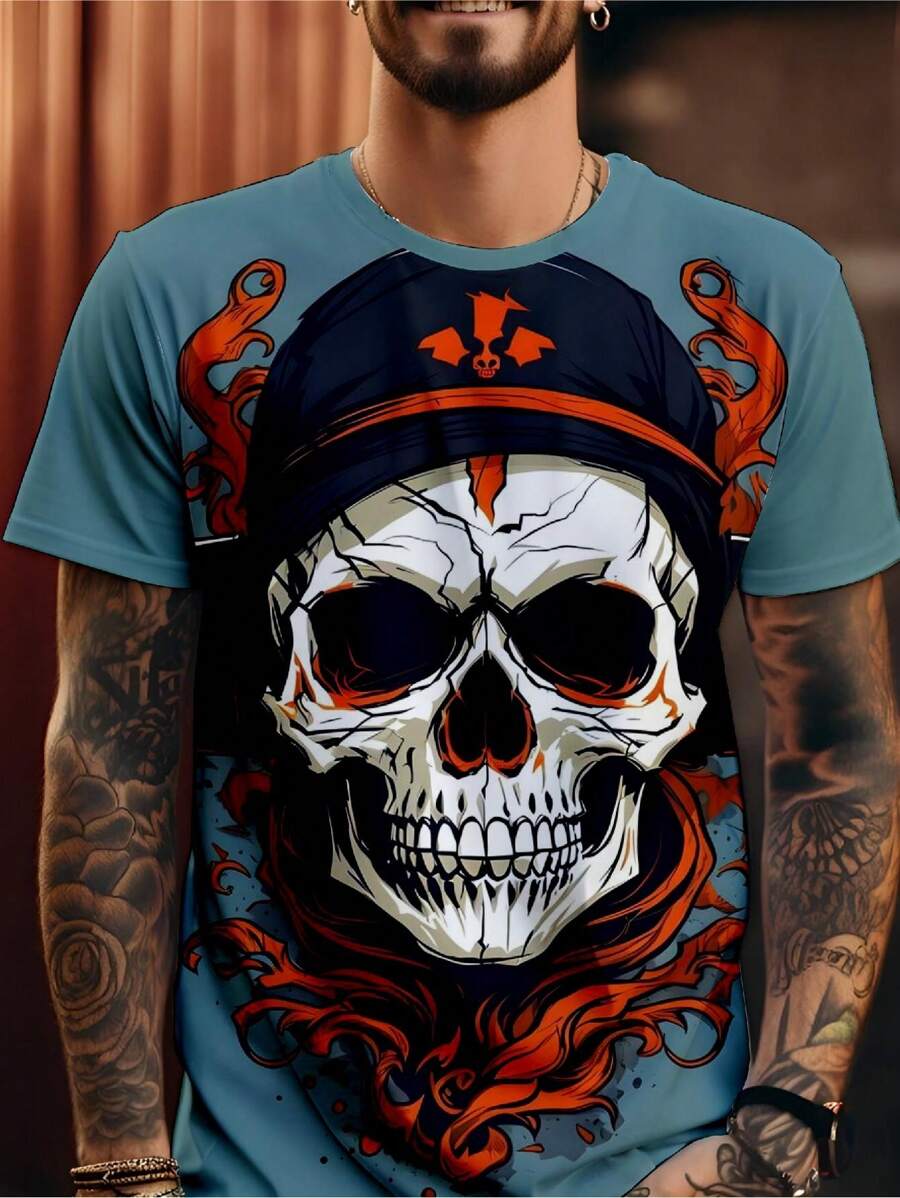 Men T-Shirts - 灰色 - 查看 1