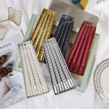 4 Trong Một Hộp Chủ Đề Nhiều Màu Sắc Phong Cách Trang Trí Nhà Cửa Sơn Nhúng Vàng Bạc Trắng Ngày Lễ Nến Cưới Nhà Hàng Phòng Cưới Không Khói Halloween, Ma Quái, Mùa Thu, Lễ Hội, Ngày Lễ Giáng Sinh, Mùa Đông, Ngày Lễ, Lễ Hội, Trang Trí Phòng, Trang Trí Nhà Cửa, Quà Tặng - Nhiều màu - Xem 2