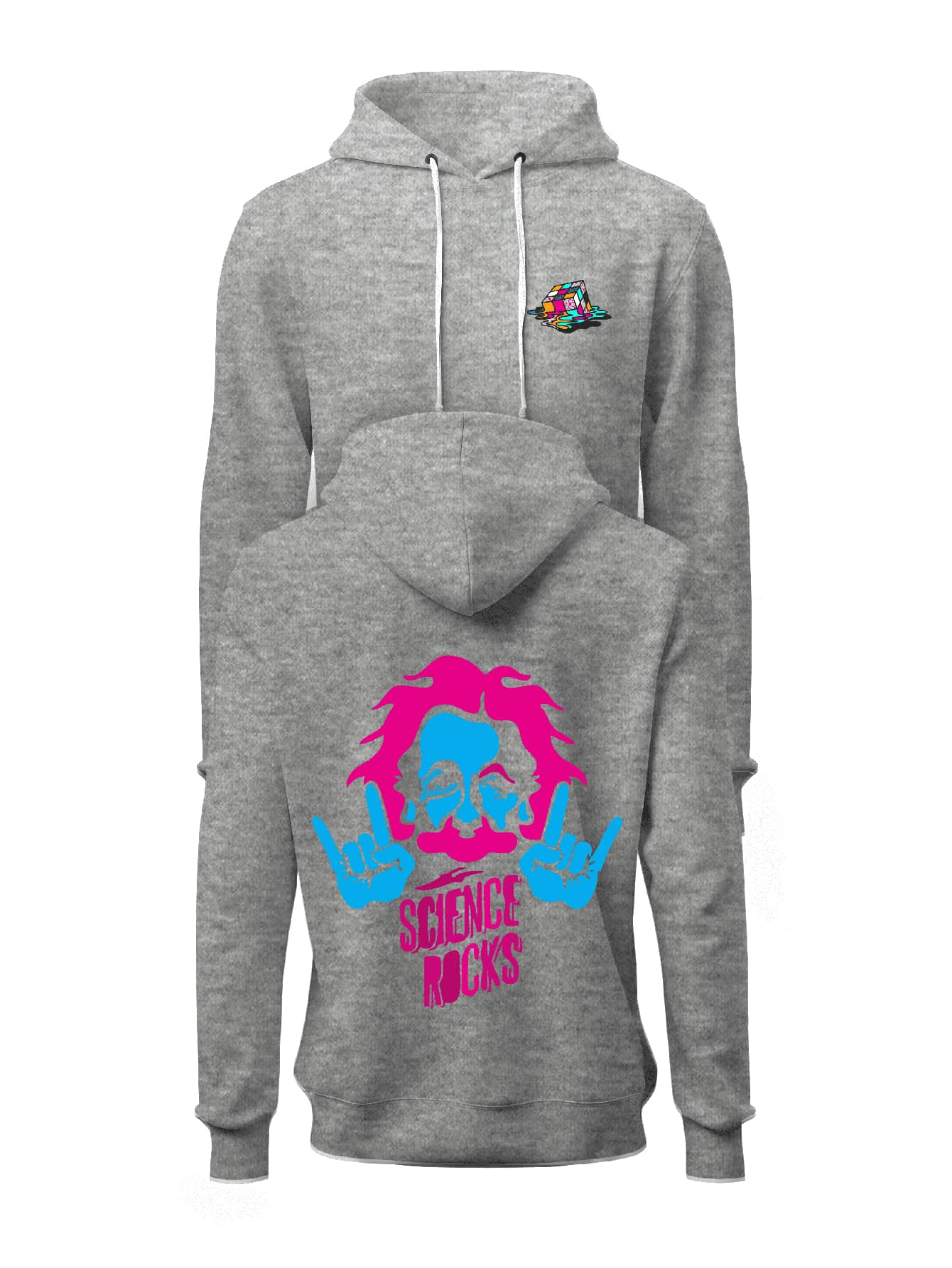 Men Hoodies - 灰色 - 查看 1