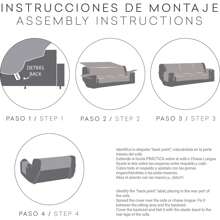 Eysa |沙發套從 2 座到 4 座超柔軟觸感布料 - 沙發套為您的家提供保護和優雅 - 沙發套 100% 西班牙製造 - 米色 - 查看 2