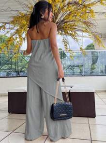 Women Jumpsuits - Light Grey - View 2