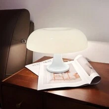 1pc USB Mushroom Desk Lamp, Creative Designer Living Room Bedroom Bedside Decor Lamp - one-size - View 3