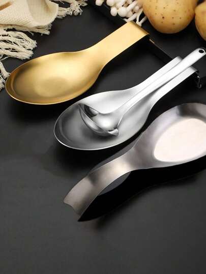 1/2/3 Stück Fischform Edelstahl Löffel Ablage Lebensmittel Clip Topf Löffel Ablage Hotel Restaurant Küchen Utensilien Halter Regal. Buffet Löffel Rack Set Weihnachtsgeschenk