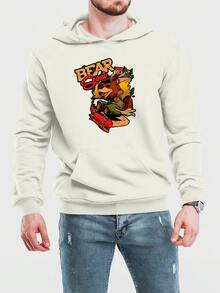 Men Hoodies - Màu be - Xem 1