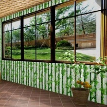 1入綠色垂直條紋壁紙，可拆卸壁畫裝飾用，客廳臥室電視背景自粘壁紙 - 綠色 - 查看 5