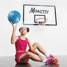 1pc Blue Creative Basketball, Standard Size Sports Basketball With A Pump, Birthdays Anniversaries Christmas Gift - 藍色 - 查看 4