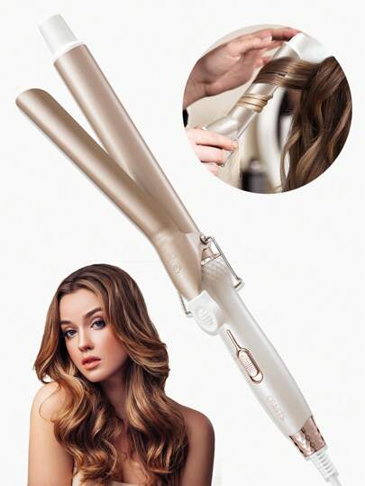  CRASTS 28mm Large Diameter Large Curling Iron Fast Heating Hair Styling Tool One-Key Switch, Model HC-033