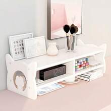 1 pieza, Soporte para monitor, Elevador de altura de escritorio de oficina, Almohadilla para el cuello, Base elevada, Estante de almacenamiento de escritorio multinivel, Vuelta al cole - Multicolor - Ver 8